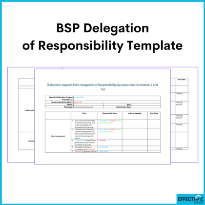 BSP Delegation of Responsibility